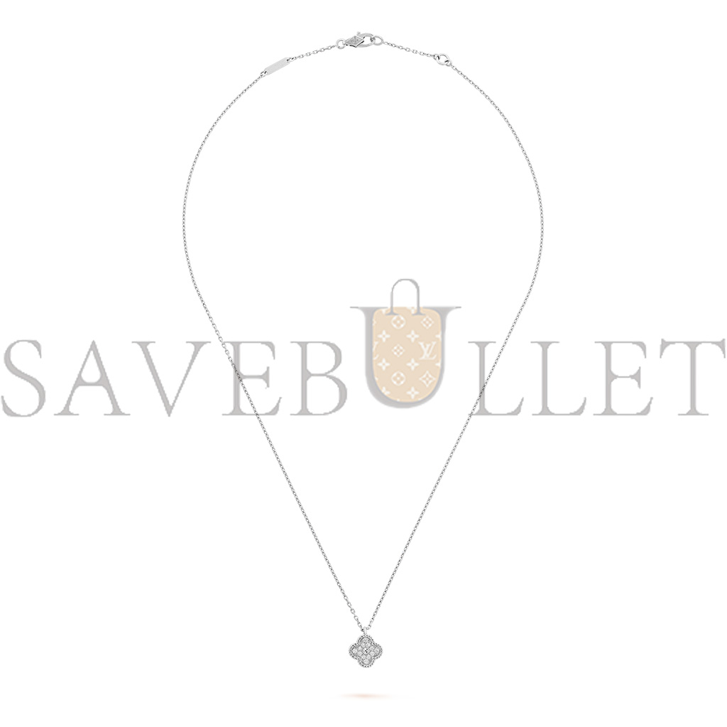 VAN CLEEF ARPELS SWEET ALHAMBRA PENDANT - WHITE GOLD, DIAMOND VCARO85900 VAN CLEEF ARPELS SWEET ALHAMBRA PENDANT - WHITE GOLD, DIAMOND VCARO85900